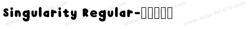 Singularity Regular字体转换